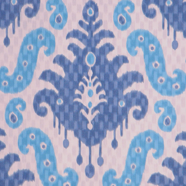 RM CoCo Fabric Parveen Persian Blue The Print Shop 100% COTTON 15000 Horizontal: 13.5 and Vertical: 25.25 54 - My Fabric Connection -
