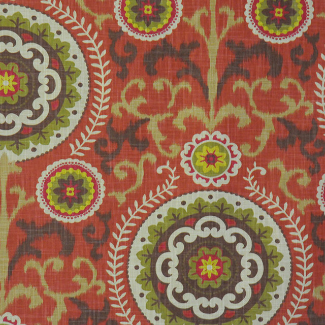 RM CoCo Fabric Bukhara Cayenne The Print Shop 100% COTTON 51000 Horizontal: 13.5 and Vertical: 25.25 54 - My Fabric Connection -