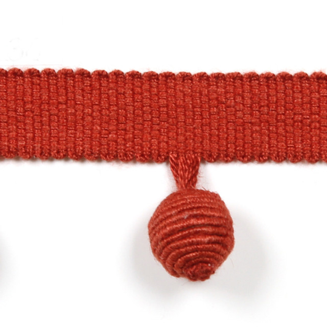 Europatex Fabric Le Lin Beaded Fringe Coral Le Lin Collection 63% Linen / 37% Rayon China See Sample Horizontal: N/A and Vertical: N/A 1.46 inches  - My Fabric Connection -