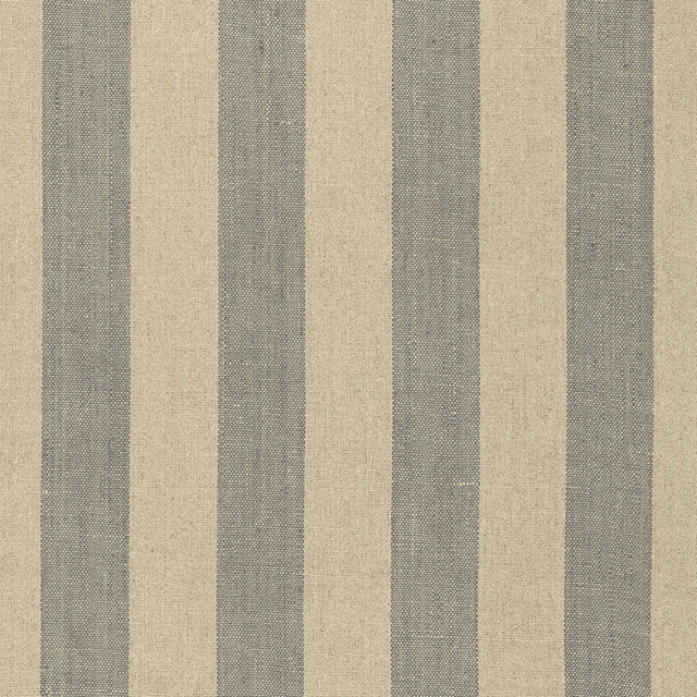 Schumacher Fabric Augustin Linen Stripe Steel / Linen 66074 SEA ISLAND STRIPES See Sample INDIA LIGHT DUTY </p><p>Repeat: Horizontal: 5 7/8" (15CM) and Vertical: - 53" WIDE (135CM) - My Fabric Connection -