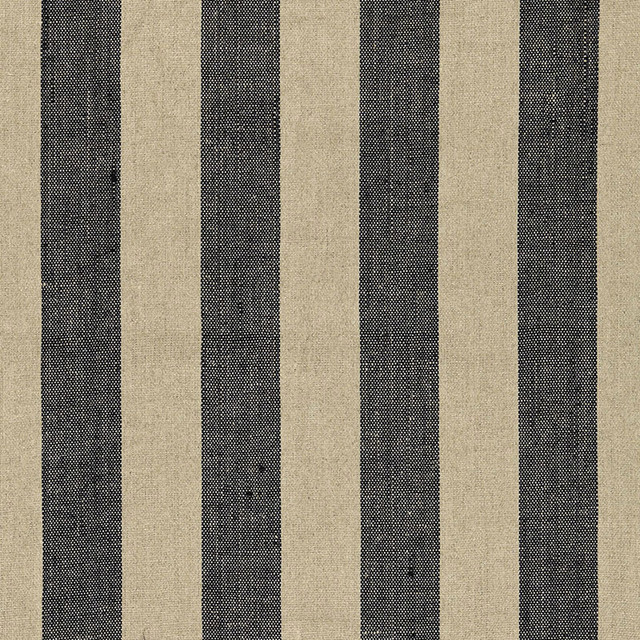 Schumacher Fabric Augustin Linen Stripe Ebony / Linen 66075 SEA ISLAND STRIPES See Sample INDIA LIGHT DUTY </p><p>Repeat: Horizontal: 5 7/8" (15CM) and Vertical: - 53" WIDE (135CM) - My Fabric Connection -