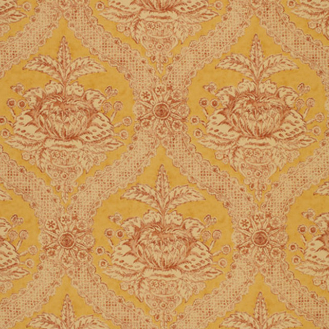 Schumacher Fabric Haddon Hall Damask Maize 172780 THE LIBRAY COLLECTION See Sample UNITED KINGDOM TO BE DETERMINED </p><p>Repeat: Horizontal: 9" (23CM) and Vertical: 23 3/4" (60CM) 54" WIDE (137CM) - My Fabric Connection -
