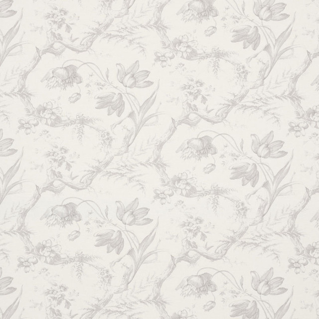 Schumacher Fabric Toile De Fleurs Grisaille 177401 SCHUMACHER CLASSICS See Sample FRANCE MEDIUM DUTY </p><p>Repeat: Horizontal: 26 3/4" (68CM) and Vertical: 13 5/8" (35CM) 54" (137CM) - My Fabric Connection - Schumacher Fabric Toile De Fleurs Grisaille 177401 SCHUMACHER CLASSICS See Sample FRANCE MEDIUM DUTY </p><p>Repeat: Horizontal: 26 3/4" (68CM) and Vertical: 13 5/8" (35CM) 54" (137CM) - My Fabric Connection -
