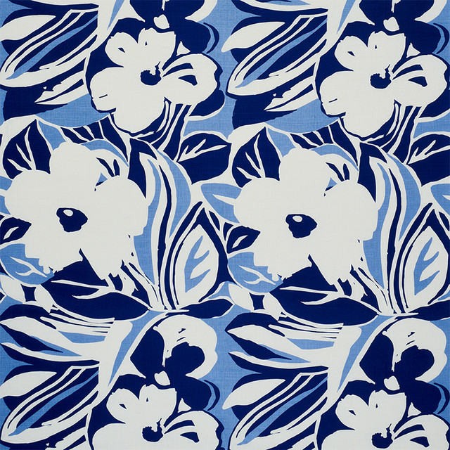 Schumacher Fabric Stevie Blue 178862 FLOWER POWER See Sample SWITZERLAND MEDIUM DURABILITY </p><p>Repeat: Horizontal: 26 1/4" (67CM) and Vertical: 42" (107CM) 54" (137CM) - My Fabric Connection -