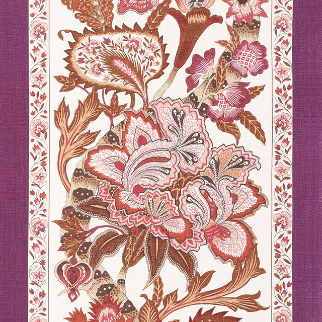 Schumacher Fabric Anjou Stripe Rose 178523 TIMOTHY CORRIGAN See Sample THAILAND - </p><p>Repeat: Horizontal: 18" (46CM) and Vertical: 36" (91CM) 54" (137CM) - My Fabric Connection -