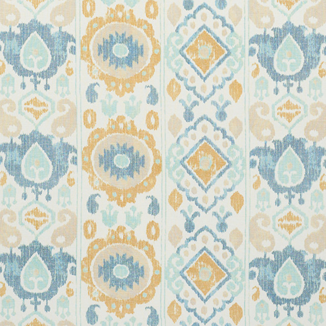 Schumacher Fabric Elizia Ikat Sky & Ochre 179050 PERFECT PAIRS See Sample INDIA - </p><p>Repeat: Horizontal: 26 1/2" (67CM) and Vertical: 23 1/2" (60CM) 54" (137CM) - My Fabric Connection - Schumacher Fabric Elizia Ikat Sky & Ochre 179050 PERFECT PAIRS See Sample INDIA - </p><p>Repeat: Horizontal: 26 1/2" (67CM) and Vertical: 23 1/2" (60CM) 54" (137CM) - My Fabric Connection -