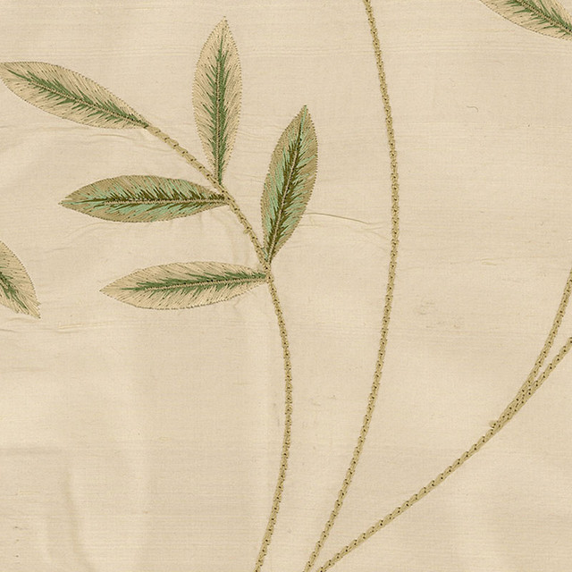 Schumacher Fabric Vigne Embroidery Willow 52081 SCHUMACHER WOVENS S06 See Sample INDIA LIGHT DUTY </p><p>Repeat: Horizontal: 28 5/8" (73CM) and Vertical: 30 1/4" (77CM) 57 2/8" WIDE (145CM) - My Fabric Connection -