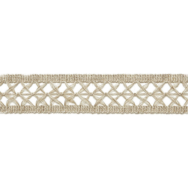 Schumacher Trim Nicole Linen Braid String 65490 AU NATUREL TRIMMINGS See Sample ITALY . </p><p>Repeat: Horizontal: 1" (3CM) and Vertical: - 1 1/2" WIDE (4CM) - My Fabric Connection -