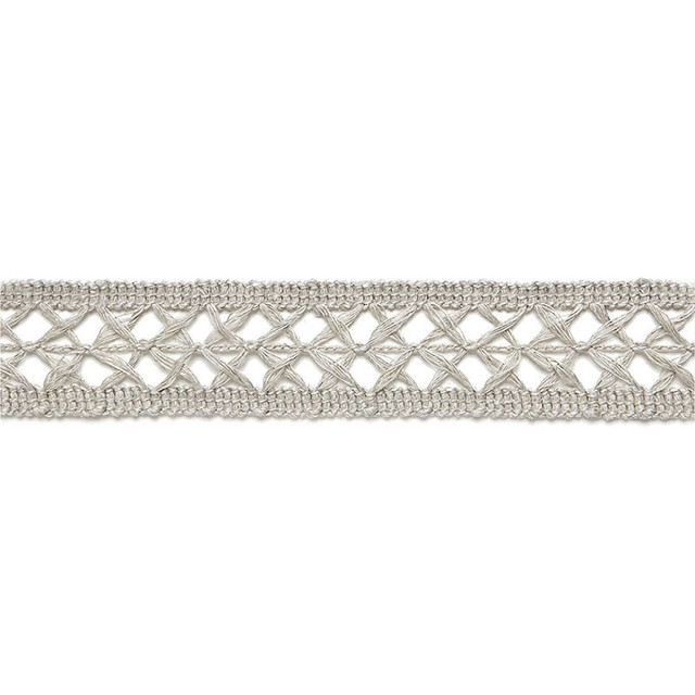 Schumacher Trim Nicole Linen Braid Greige 65491 AU NATUREL TRIMMINGS See Sample ITALY . </p><p>Repeat: Horizontal: 1" (3CM) and Vertical: - 1 1/2" WIDE (4CM) - My Fabric Connection -