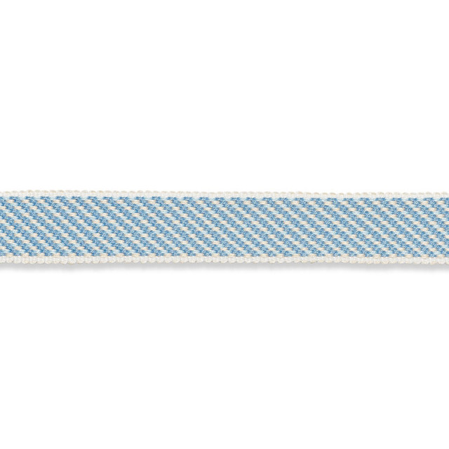 Schumacher Trim Winston Cotton Braid Narrow Sky 74842 PERFECT BASICS: TRIMS See Sample CHINA - </p><p>Repeat: Horizontal: - and Vertical: - 1" (3CM) - My Fabric Connection -