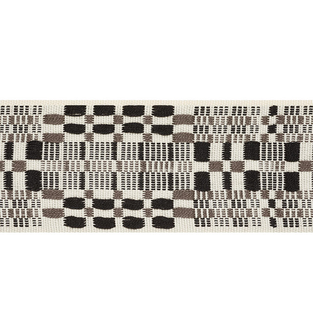 Schumacher Trim Brimfield Tape Cinder 76951 FOLK ART See Sample GERMANY - </p><p>Repeat: Horizontal: 7 1/4" (18CM) and Vertical: 1 3/4 (4CM) 2 1/2" (6CM) - My Fabric Connection -