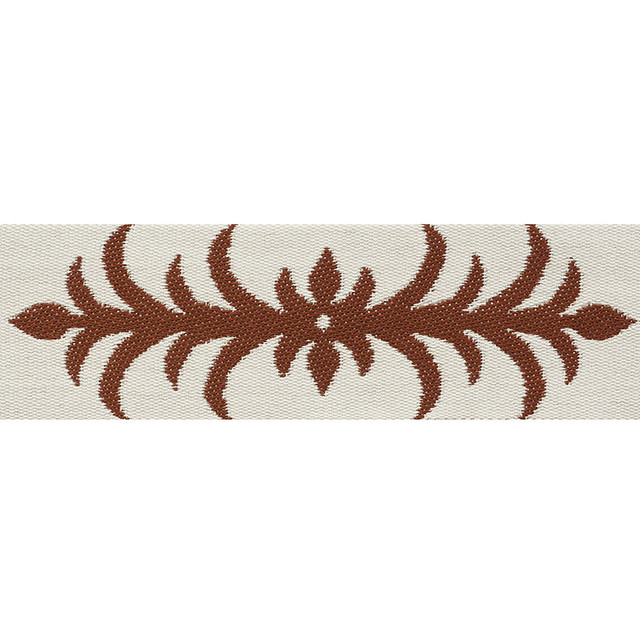 Schumacher Trim Acanthus Tape Nutmeg 75440 CELERIE KEMBLE See Sample GERMANY - </p><p>Repeat: Horizontal: 9 1/4" (24CM) and Vertical: - 3 1/8" (8CM) - My Fabric Connection -