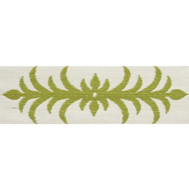 Schumacher Trim Acanthus Tape Moss 75442 CELERIE KEMBLE See Sample GERMANY - </p><p>Repeat: Horizontal: 9 1/4" (24CM) and Vertical: - 3 1/8" (8CM) - My Fabric Connection -