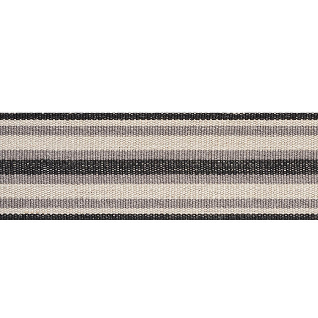 Schumacher Trim Levant Tape Charcoal 76582 WORLD VIEW See Sample BELGIUM - </p><p>Repeat: Horizontal: 1 3/4" (4CM) and Vertical: - 2" (5CM) - My Fabric Connection -