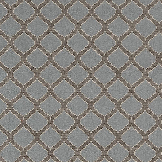 Charlotte Fabric D1536 Wedgewood Ogee Elegant Damasks 100% Woven Polyester Turkey Exceeds 50,000 Wyzenbeek Rubs (Heavy Duty) Horizontal 2" x Vertical 2" 54 Inches - My Fabric Connection -