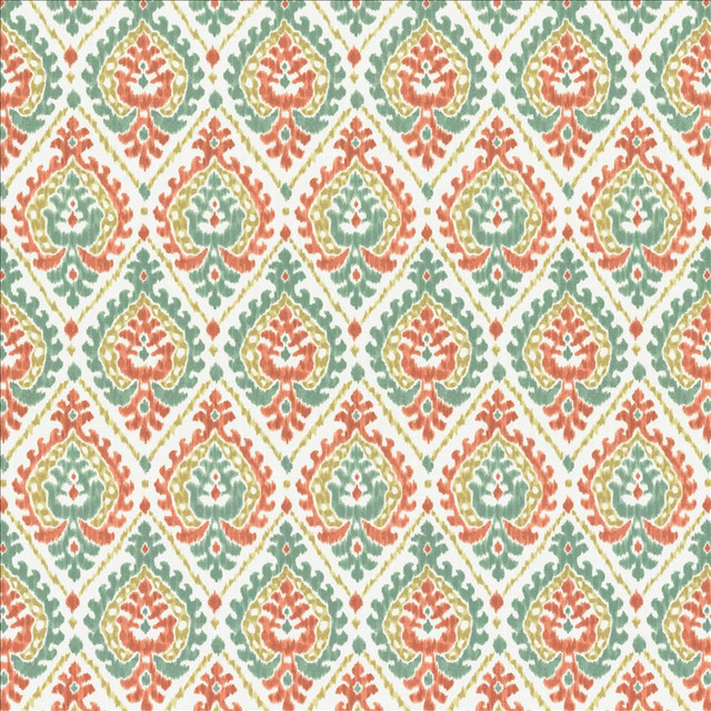 Kasmir Fabric Alluring Coral 1468 100% Cotton
 SPAIN </p><p>Repeat: Horizontal: 6 6/8 inches and Vertical: 13 4/8 inches 54 - My Fabric Connection -
