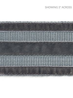 Scalamandre Trim Runway Velvet Tape Shadow SCT33250004 PACIFICA 80% VISCOSE 20% POLYAMIDE GERMANY LIGHT DUTY Horizontal: 0" and Vertical: 2.25 - My Fabric Connection -