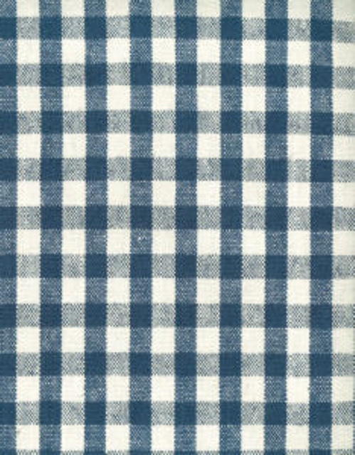 Norbar Fabric Lucille Marine CARACAS 55% LINEN 45% COTTON CHINA 1"V 1"H 54 - My Fabric Connection -
