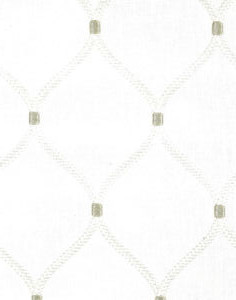 Norbar Fabric Bimini Ivory On Ivory GALLERY 55% COTTON 20% RAYON 20% POLYESTER INDIA 6 1/4"V 4 1/4"H 54 - My Fabric Connection -