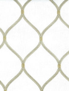 Norbar Fabric Bimini White Cream GALLERY 55% COTTON 20% RAYON 20% POLYESTER INDIA 6 1/4"V 4 1/4"H 54 - My Fabric Connection -