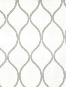 Norbar Fabric Ethan Silver GALLERY 77% COTTON 28% POLYESTER INDIA 4 3/4"V 2 3/4"H 53 - My Fabric Connection -
