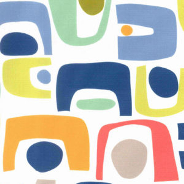 Norbar Fabric Ishtar Indigo PRISM CARNIVAL 100% POLYESTER CHINA 13 1/2"V 27"H 57 - My Fabric Connection -
