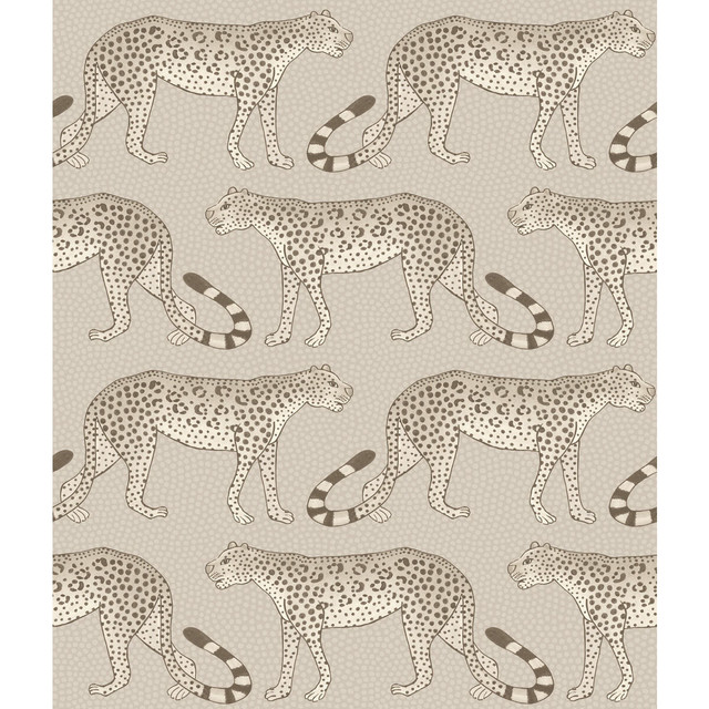 Cole & Son Wallcovering Leopard Walk Stone COLE & SON ARDMORE PAPER - 100% United Kingdom - Horizontal: - and Vertical: 12 20.5 - My Fabric Connection -
