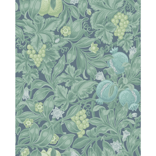 Cole & Son Wallcovering Vines Of Pomona Teal/Viri COLE & SON PEARWOOD PAPER - 100% United Kingdom - Horizontal: 20.5 and Vertical: 25.5 20.5 - My Fabric Connection -