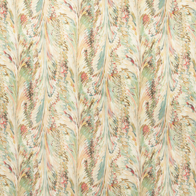 Lee Jofa Fabric Taplow Print Juniper/Petal MANOR HOUSE LINEN - 100% Austria MEDIUM Horizontal: 14.2 and Vertical: 24.9 56.8 - My Fabric Connection -