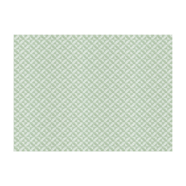 Kravet Contract Fabric Fig Geo Grn/Wht MADE TO ORDER BEDDING POLYESTER - 100% China HEAVY Horizontal: 1.5 and Vertical: 2 110 - My Fabric Connection -