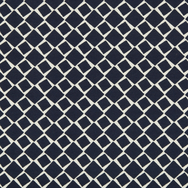 Kravet Design Fabric Diamondedge Navy KATE SPADE AMUSEMENTS COTTON - 85%;POLYESTER - 15% Turkey MEDIUM Horizontal: 2.36 and Vertical: 2.36 54 - My Fabric Connection -