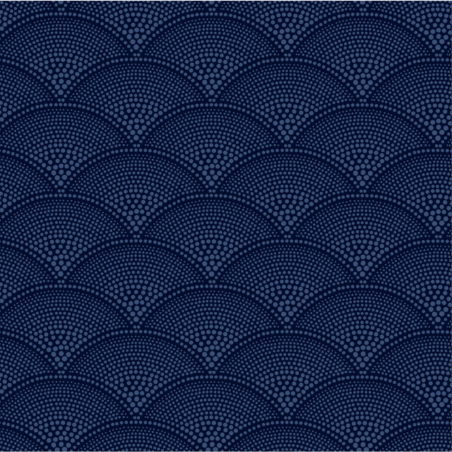 Cole & Son Wallcovering Feather Fan Midnight PAPER - 100% United Kingdom Horizontal: 7 and Vertical: 4 21 - My Fabric Connection -