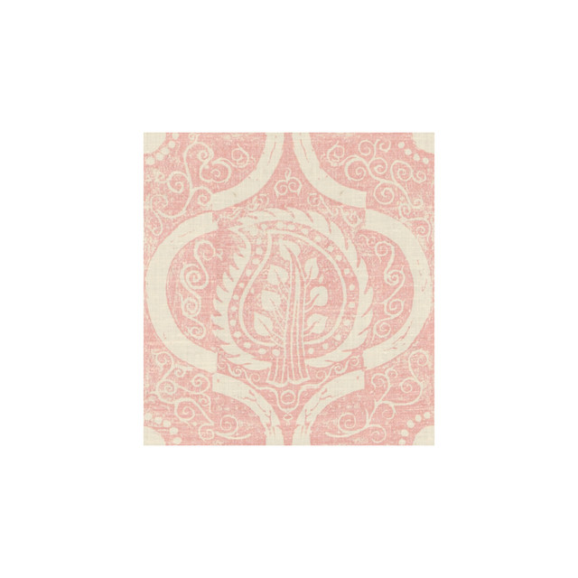 Lee Jofa Fabric Persian Leaf Pink BLITHFIELD LINEN - 100% United Kingdom - Horizontal: 21 and Vertical: 23 53.5 - My Fabric Connection -