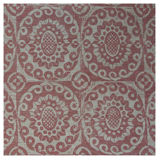 Lee Jofa Fabric Pineapple On Oatmeal Pink BLITHFIELD LINEN - 100% United Kingdom - Horizontal: 17.73 and Vertical: 31 53 - My Fabric Connection -
