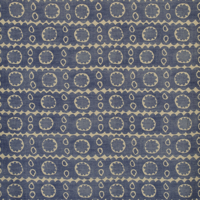 Lee Jofa Fabric Osborne Blue BLITHFIELD LINEN - 100% Thailand - Horizontal: 26.25 and Vertical: 17.25 52.5 - My Fabric Connection -