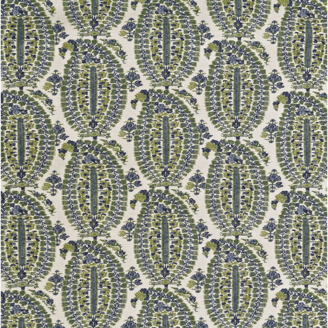 Lee Jofa Fabric Anoushka Blue/Green BLITHFIELD LINEN - 51%;COTTON - 49% Italy MEDIUM Horizontal: 13.39 and Vertical: 20.08 53.54 - My Fabric Connection -