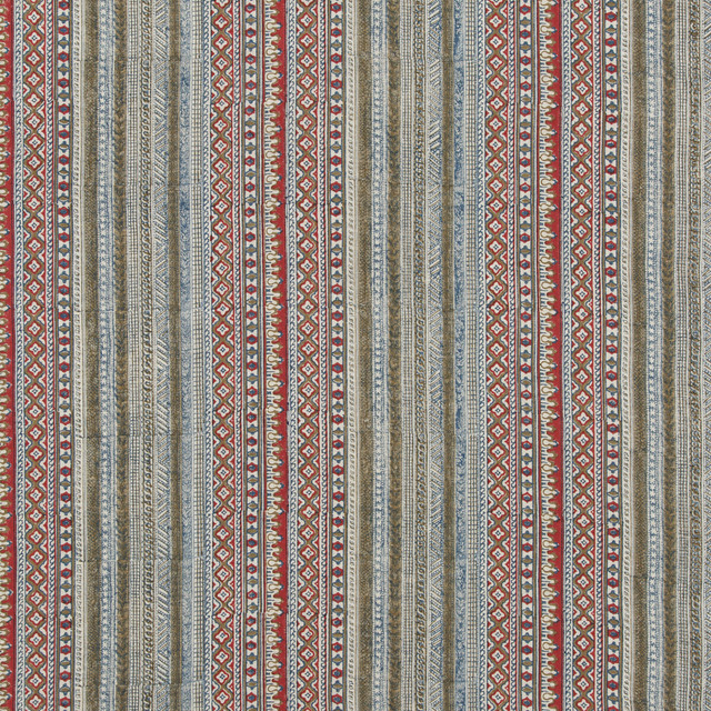 G P & J Baker Fabric Kapisi Indigo EAST TO WEST LINEN - 100% India - Horizontal: 14.381 and Vertical: 5.122 57.524 - My Fabric Connection -