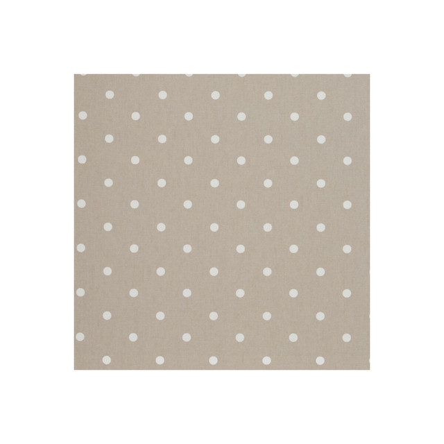 Clarke And Clarke Fabric Dotty Taupe CLARKE & CLARKE VINTAGE CLASSICS COTTON - 100% United Kingdom MEDIUM Horizontal: 2.76 and Vertical: 2.36 54 - My Fabric Connection -