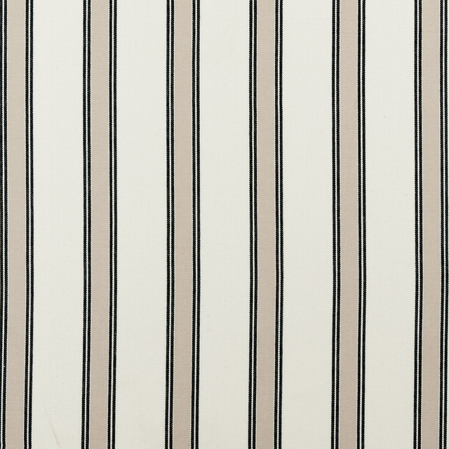 Clarke And Clarke Fabric Oxford Charcoal CLARKE & CLARKE TICKING STRIPES COTTON - 100% India MEDIUM Horizontal: 2.76 and Vertical: 0 55 - My Fabric Connection -