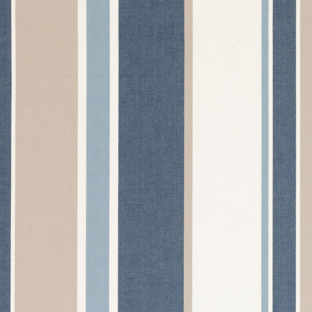 Clarke And Clarke Fabric Hartford Denim CLARKE & CLARKE NEW ENGLAND COTTON - 100% India HEAVY Horizontal: 14.125 and Vertical: 0 55 - My Fabric Connection -