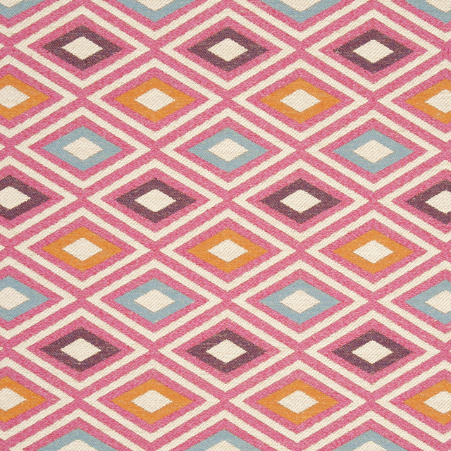 Clarke And Clarke Fabric Cherokee Carmine CLARKE & CLARKE NAVAJO VISCOSE - 56%;COTTON - 18%;LINEN - 14%;POLYESTER - 12% Turkey HEAVY Horizontal: 6.97 and Vertical: 14.06 54 - My Fabric Connection -