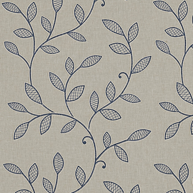 Clarke And Clarke Fabric Hetton Denim CLARKE & CLARKE RICHMOND POLYESTER - 52%;COTTON - 48% India - Horizontal: 16.93 and Vertical: 18.35 54 - My Fabric Connection -