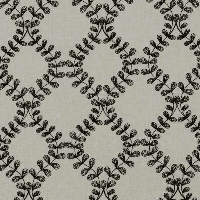 Clarke And Clarke Fabric Malham Charcoal CLARKE & CLARKE RICHMOND POLYESTER - 52%;COTTON - 48% India - Horizontal: 8.46 and Vertical: 9.06 54 - My Fabric Connection -