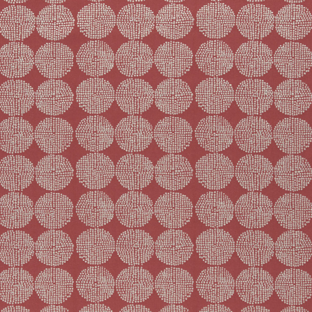 Clarke And Clarke Fabric Kiko Red CLARKE & CLARKE AMARA VISCOSE - 63%;COTTON - 24%;POLYESTER - 13% India - Horizontal: 7.05 and Vertical: 4.41 55 - My Fabric Connection -