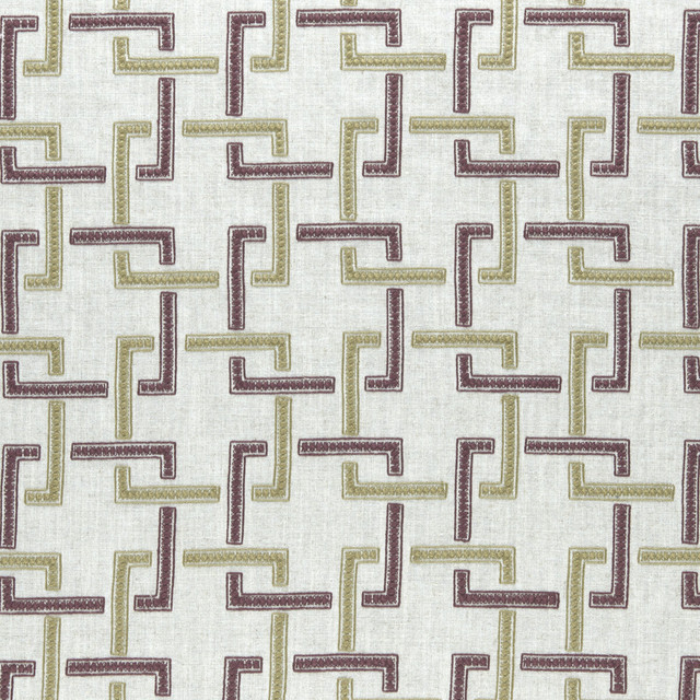 Clarke And Clarke Fabric Sekai Orchid/Willow CLARKE & CLARKE AMARA - India - Horizontal: 6.57 and Vertical: 6.22 55 - My Fabric Connection -