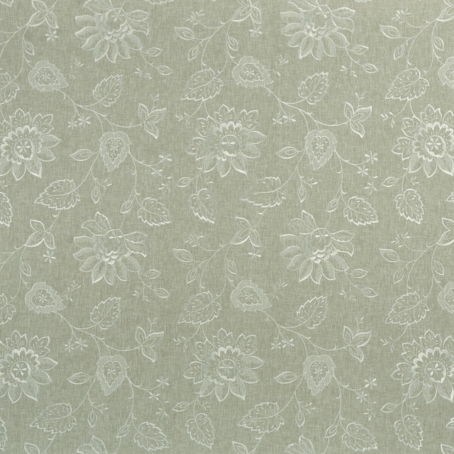 Clarke And Clarke Fabric Liliana Dove CLARKE & CLARKE HALCYON POLYESTER - 52%;COTTON - 48% India - Horizontal: 17.05 and Vertical: 18.9 54 - My Fabric Connection -