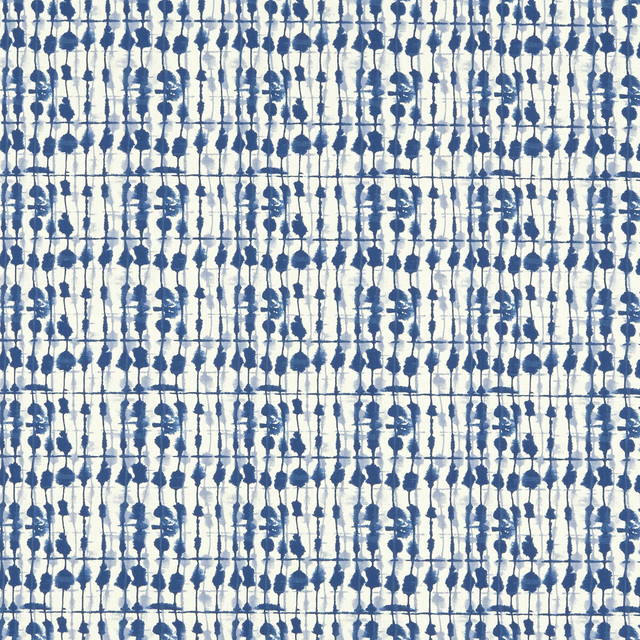 Clarke And Clarke Fabric Kediri Indigo CLARKE & CLARKE BATIK COTTON - 100% United Kingdom MEDIUM Horizontal: 6.69 and Vertical: 6.3 54 - My Fabric Connection -