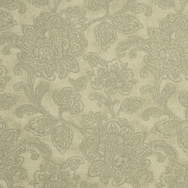 Clarke And Clarke Fabric Cranbrook Mineral CLARKE & CLARKE CASTLE GARDEN COTTON - 57%;VISCOSE - 36%;LINEN - 7% Turkey MEDIUM Horizontal: 13.78 and Vertical: 23.62 54 - My Fabric Connection -