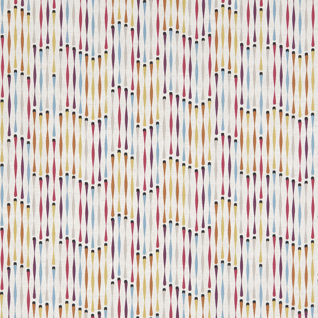 Clarke And Clarke Fabric Cassandra Summer CLARKE & CLARKE OCTAVIA COTTON - 100% Turkey MEDIUM Horizontal: 13.5 and Vertical: 12.6 54 - My Fabric Connection -