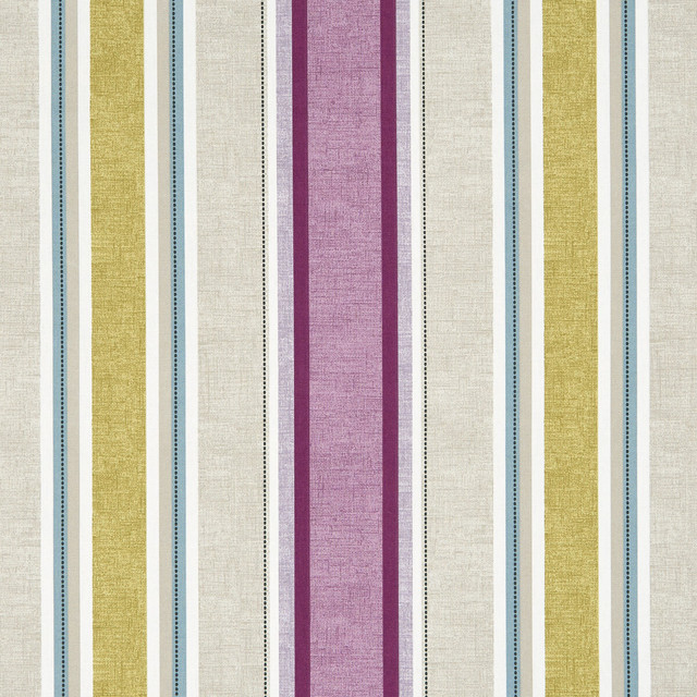 Clarke And Clarke Fabric Luella Damson CLARKE & CLARKE OCTAVIA COTTON - 100% Turkey MEDIUM Horizontal: 13.5 and Vertical: 0 54 - My Fabric Connection -